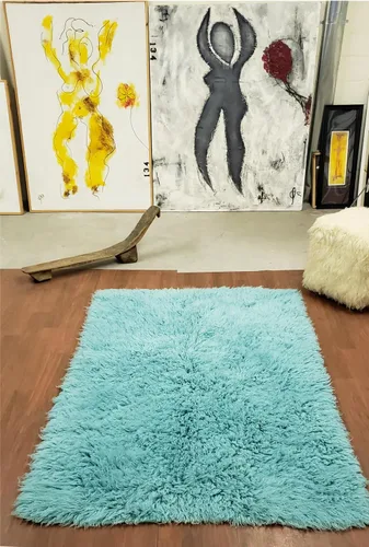 Miniatura 8 de Alfombras Flokati súper gruesas, colores populares, tamaño 3 x 5, pelo largo de lana de 3.5 pulgadas, felpa de 105.82 oz/m², excelente calidad