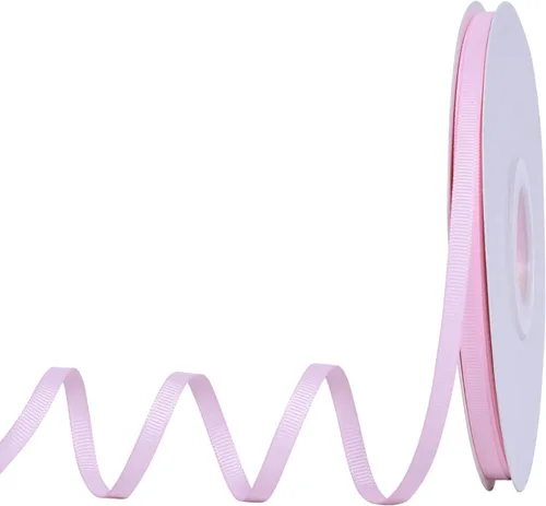 Miniatura 56 de YAMA Rollo de cinta de grogrén sólido, 1 pulgada, 25 yardas para cintas de envoltura de regalos, color blanco