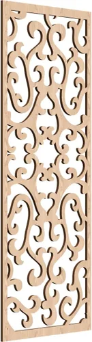 Miniatura 11 de Smithfield Paneles de pared decorativos de madera con calado, 13 3/8 pulgadas de ancho x 34 3/8 pulgadas de alto x 3/8 de alto, roble rojo rojo