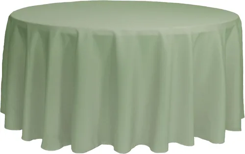 Miniatura 76 de YOUR CHAIR COVERS - Mantel redondo de poliéster prémium de 120 pulgadas - Mantel de lino color champán para mesas redondas estándar
