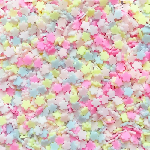 Miniatura 9 de EHOPE - Rodajas de arcilla de polímero blancas con forma de copo de nieve para decoración de uñas, manualidades DIY, pasteles, fundas para teléfono