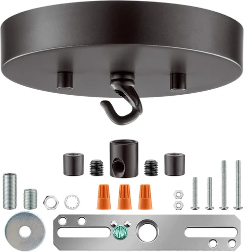 Qc Kit de toldo de luz de techo, 6 pulgadas, placa de cubierta de lámpara para tapa de araña o luz colgante, placa de cubierta de luz de techo con