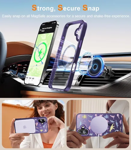 Miniatura 407 de Goodon para iPhone 15 Pro Max con protector de pantalla de privacidad, compatible con Magsafe, funda translúcida mate a prueba de golpes - Linda