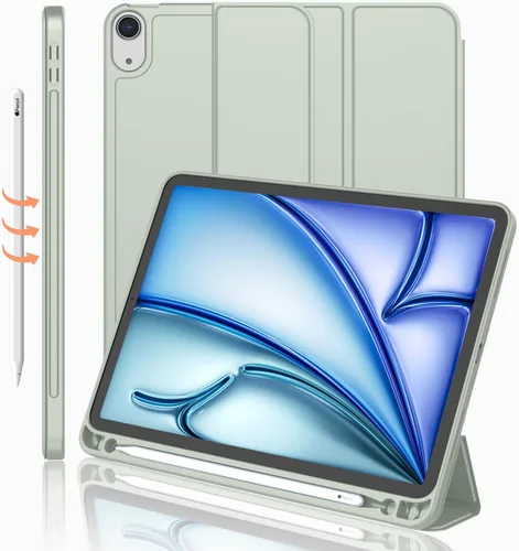 Miniatura 32 de iMieet Funda para iPad Air de 11 pulgadas M3 (2025) / M2 (2024), iPad Air de 5ª/4ª generación 2022/2020 de 10.9 pulgadas con soporte para lápices