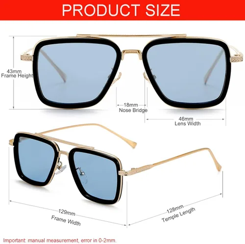 Miniatura 4 de NIDOVIX Lentes de sol polarizados Tony Stark para niños y niñas de 3 a 10 años, lentes de sol para niños de Iron Man y Spider-Man