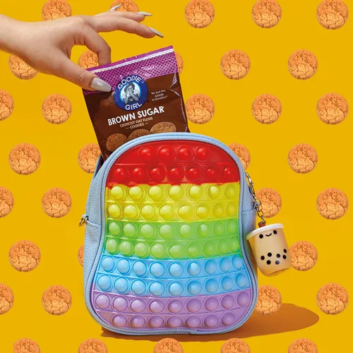 Miniatura 5 de Goodie Girl - Mini galletas de azúcar morena, galletas sin gluten para niños, paquetes de 100 calorías, sin maní, envueltas individualmente