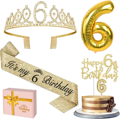 Miniatura 30 de Decoraciones doradas de 70 cumpleaños para mujer con banda y tiara de cumpleaños 70, adorno para pastel y velas, globos de números, regalos de 70