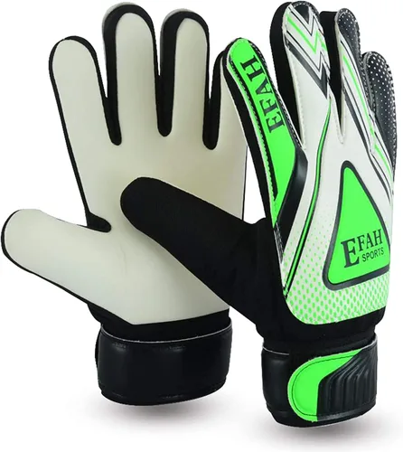 Miniatura 16 de Guantes de portero de fútbol para niños y jóvenes, guantes de portero de fútbol con agarres fuertes Azul/Blanco