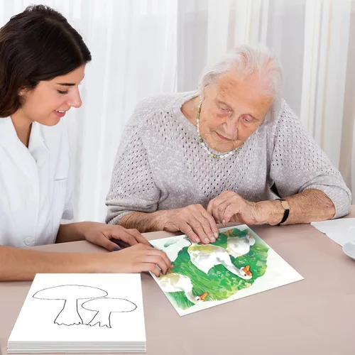 Miniatura 7 de ZOIIWA 24 piezas de productos de demencia para ancianos reutilizables para pintura al agua, juguetes de pintura al agua, recuerdos de granja