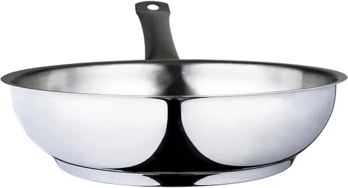 Miniatura 4 de serenk Modernist - Sartén de acero inoxidable de 7-8-9 pulgadas, olla grande con tapa para sopa, guisos y caldo, brillante, esencial de cocina
