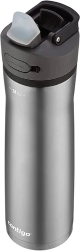 Miniatura 24 de Contigo Ashland 2.0 - Botella de agua a prueba de fugas con bloqueo de tapa y popote inclinado, apta para lavavajillas, tapa intercambiable, 24 Azul