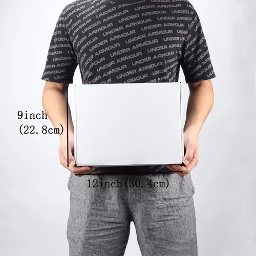 Miniatura 6 de RLAVBL Juego de 20 cajas de envío de 12 x 9 x 3 pulgadas, cajas de cartón corrugado blanco, cajas de correo para embalaje de pequeñas empresas