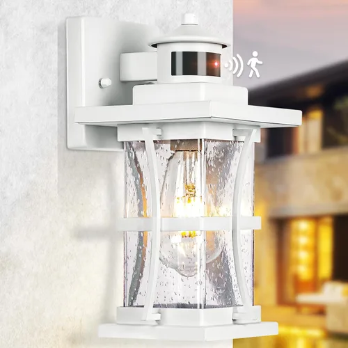 Miniatura 10 de 2 Paquetes de Luces Blancas con Sensor de Movimiento para Exteriores - Iluminación Avanzada del Atardecer al Amanecer para Exteriores, Luminaria