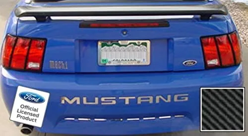 Miniatura 20 de Adhesivos de letras para parachoques trasero para Ford Mustang Negro (Brillo) -CB (se adapta a 1999-2004)