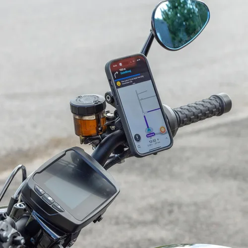 Miniatura 8 de Quad Lock Soporte de embrague de freno para motocicleta, compatible con MAG y fundas originales para soporte de teléfono de motocicleta