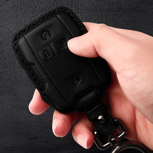 Miniatura 6 de Tukellen Compatible con funda de cuero para llavero Chevrolet para GMC Sierra 2019-2021, Canyon, Chevy Silverado 1500, Tahoe, Colorado, Suburban