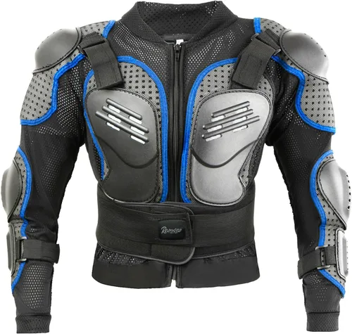 Reomoto Chaqueta de motocicleta para niños, equipo de motocross, chaqueta de armadura de cuerpo completo para ciclismo, MTB, ATV, patinaje, esquí