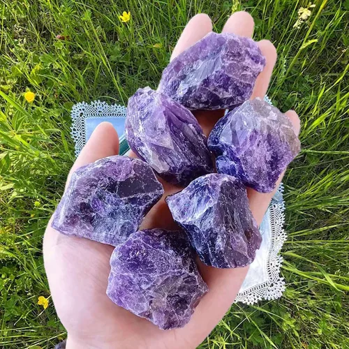 Miniatura 25 de LAIDANLA 1 libra 2" Piedras en Bruto Naturales de Amazonita Cristales Grandes Crudos a Granel Piedras Preciosas Curativas para Sanación Reiki
