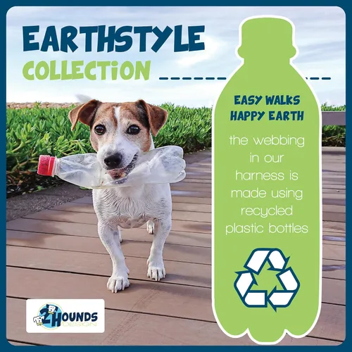 Miniatura 9 de 2 Hounds Design - Arnés para perro (libertad sin tirar), control ajustable, suave y cómodo para pasear perros fácilmente, para perros pequeños, Azul