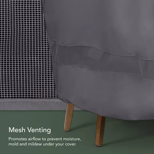 Miniatura 5 de Covermates Funda modular para silla de club para exteriores, poliéster resistente al agua, dobladillo con cordón, rejillas de ventilación, fundas