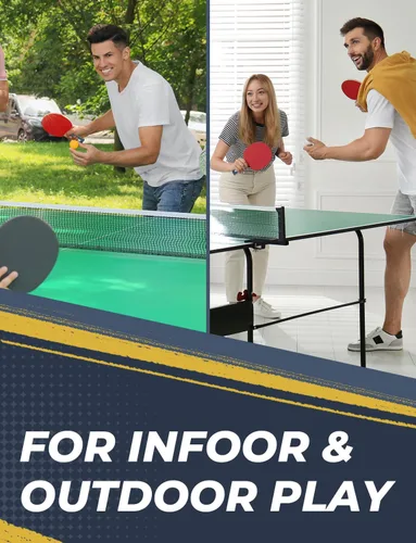 Miniatura 7 de Glymnis Juego de Palas de Ping Pong Raquetas de Tenis de Mesa con Pelotas, Estuche de Almacenamiento para Interiores y Exteriores, Accesorios