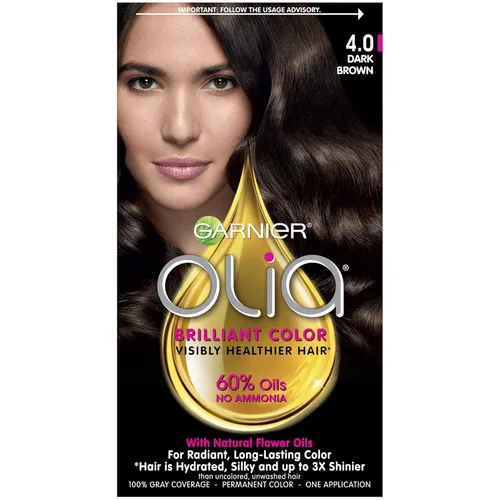 Miniatura 40 de Garnier Olia Tinte de cabello sin amoníaco [5.60] rojo granate medio, 1 unidad 5.6 Rojo granate medio