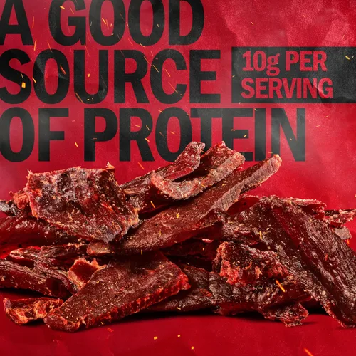 Miniatura 4 de Jack Link's carne de res Jerky, original, bolsa grande de media libra - bocadillo de carne sabrosa, listo para comer, aperitivos de proteína con 10g