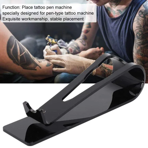 Miniatura 2 de Yctze - Soporte para bolígrafo de tatuaje, soporte de acrílico para bolígrafo de tatuaje con ranuras en forma de U, soporte para bolígrafo