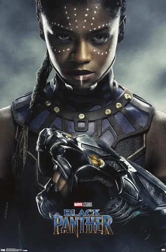 Miniatura 7 de Trends International Marvel Cinematic Universe - Póster de pared de una hoja de Shuri, Black Panther, 22.375 x 34 pulgadas, versión enmarcada