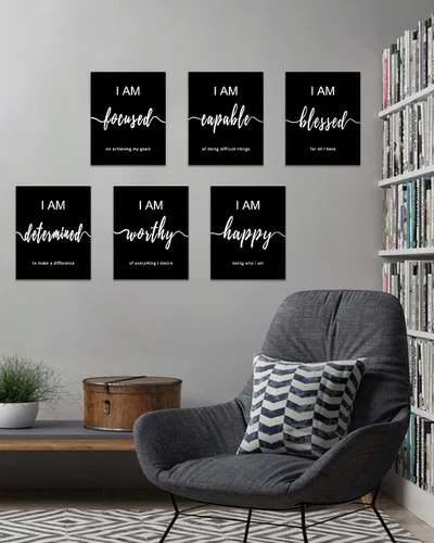 Miniatura 6 de Drsoum Arte de pared inspirador para la oficina, impresiones artísticas motivacionales para la oficina, dormitorio, sala de estar, aula, 8 x 10