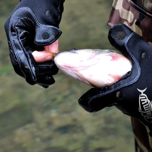 Miniatura 3 de Palmyth Guantes de pesca de neopreno para hombres y mujeres con 3 dedos sin puntas, flexibles, ideales para fotografía, pesca con mosca, pesca