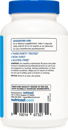 Miniatura 4 de Nutricost Electrolyte Complex Advanced Hydration (120 cápsulas) – 8 electrolitos hidratantes y vitaminas, sin gluten, sin OMG, vegetariano