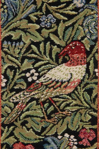 Miniatura 3 de C Charlotte Home Furnishings Inc William Morris Birds I Tapestry Bell Pull - 6 pulgadas x 42 pulgadas Algodón/Viscosa/Poliéster