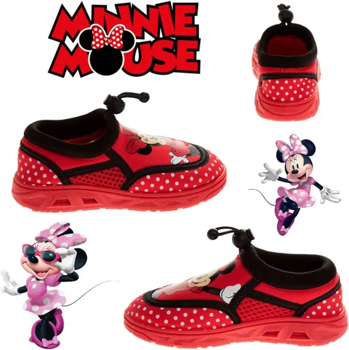 Miniatura 5 de Disney Minnie Mouse - Zapatos de agua para piscina, calcetines acuáticos para niños, sandalias de princesa, elásticas, impermeables, sandalias