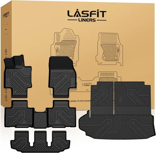 Miniatura 32 de LASFIT Alfombrillas de piso para Toyota Tacoma 2008-2011 Cabina de Acceso Transmisión Automática, Forro de Piso de Ajuste Personalizado para Todo