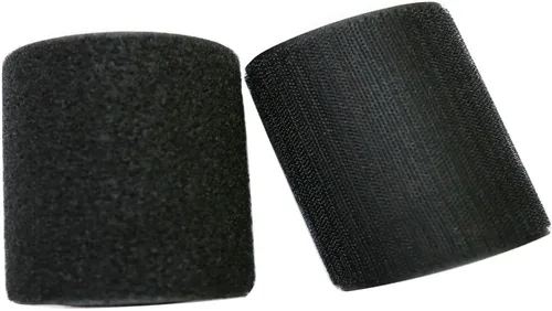 Miniatura 2 de Vkey Tiras de nailon de 4 pulgadas de ancho y 5 yardas de largo, para coser, estilo de gancho y bucle, tela no adhesiva, parte trasera negra