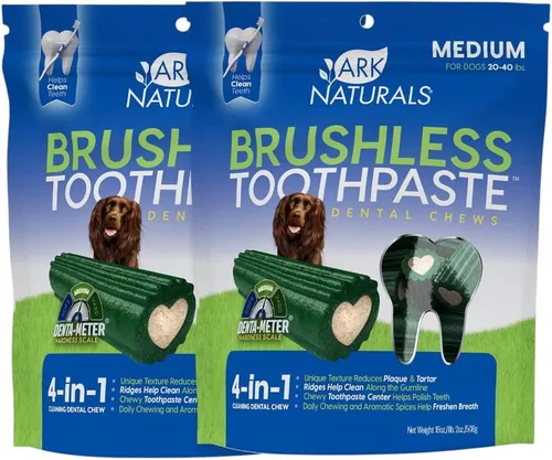 Miniatura 9 de Ark Naturals Pasta Dental Suave Sin Cepillo, Masticables Dentales para Perros de Razas Pequeñas, Refresca el Aliento, Textura Única Ayuda a Reducir