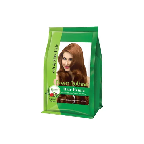 Miniatura 14 de Prem Dulhan Henna capilar de 4.41 oz/4.40 onzas para resultados vibrantes y duraderos, sombra marrón natural, sin amoníaco y sin PPD, bolsitas