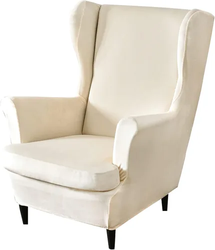 Miniatura 22 de GULI Wingback - Funda para silla de 2 piezas, fundas para silla de sillón, fundas de elastano para sofá, protector de muebles, lavable a máquina