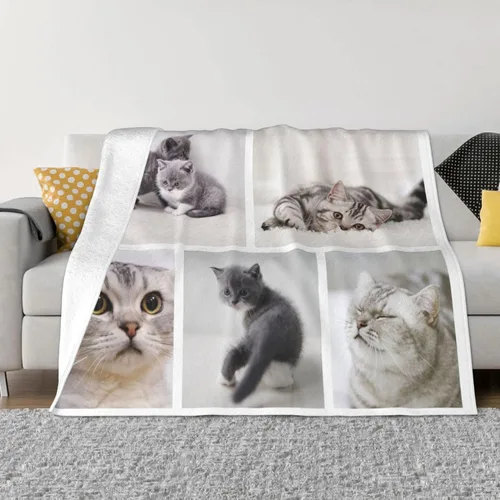 Miniatura 22 de Manta personalizada con foto, mantas de pollo personalizadas para niña, regalo de niño, manta familiar personalizada de franela polar con foto