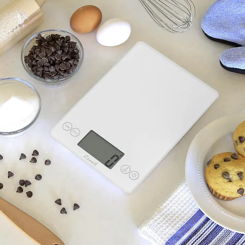Miniatura 7 de Escali Arti Glass Food Scale Digital Countertop Kitchen, Baking and Cooking Scale with Nutrition and Calorie Counter, 15-Pound Capacity, 9" x 6.5" x