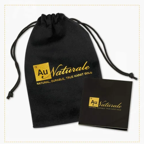 Miniatura 5 de Au Naturale Collar de cadena de oro amarillo de 14 quilates con corte de diamante con extensor (0.024 in, ajustable de 17 a 18 pulgadas), Metal,