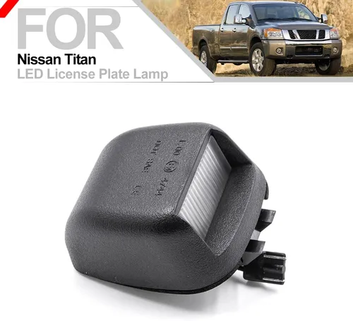 Miniatura 7 de 2 unids LED placa luz lámpara para Nissan Titan Frontier Xterra Armada libre de errores Led luces traseras OEM xenón blanco LED matrícula matrícula