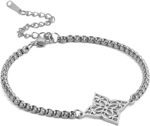 Pulsera de nudo de bruja, nudo celta, símbolo de Wicca pagana, nudo mágico, pulsera de joyería de brujería, pulsera de acero inoxidable ajustable