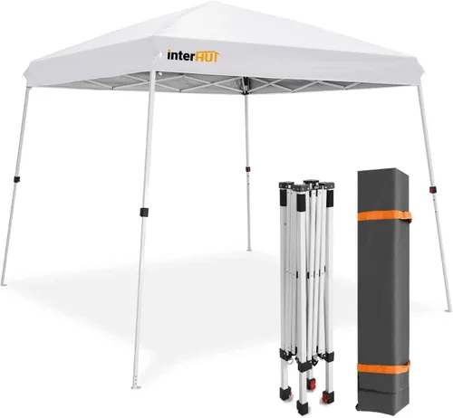Tienda de campaña portátil desplegable con bolsa con ruedas, toldo de playa al aire libre, refugio deportivo plegable de 8 x 8 pulgadas, base