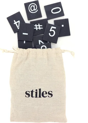 Miniatura 13 de Stiles 92 fichas de letras premium para tablero de fichas, solo letras, no incluye tablero de letras, alfabeto de crucigrama de madera Nogal