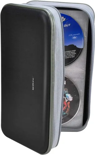 Miniatura 7 de Billetera para CD y DVD, capacidad de 96 unidades, resistente, resistente, almacenamiento de DVD, carcasa dura, soporte para disco de CD, funda