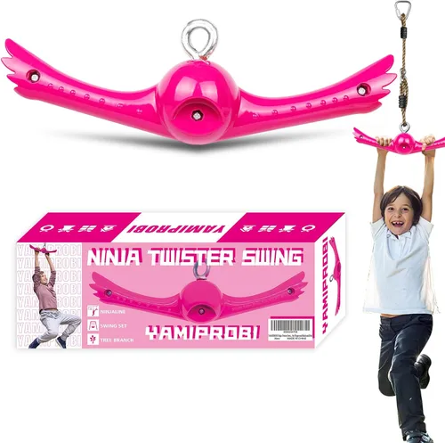Miniatura 8 de YAMIPROBI Juego de columpios Ninja-Twister: Accesorios de eslingas - Muñecos de giro de 360° con asa de giro y voltereta para activar poderes ninja