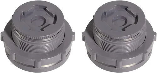 Miniatura 13 de Ququyi Adaptador de conector de tanque de agua de PVC de 2 pulgadas con tapones a granel para barriles de lluvia, acuarios, estanques (juego de 1)