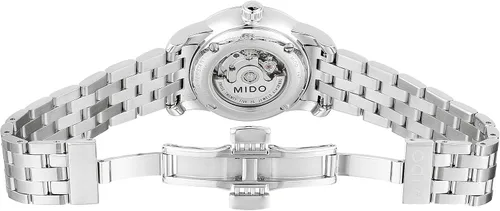 Miniatura 6 de Mido MIDO-M76004761 Baroncelli Reloj suizo automático plateado para mujer, plateado, Moderno
